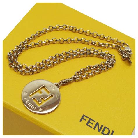 fendi initial necklace|fendi necklaces men's.